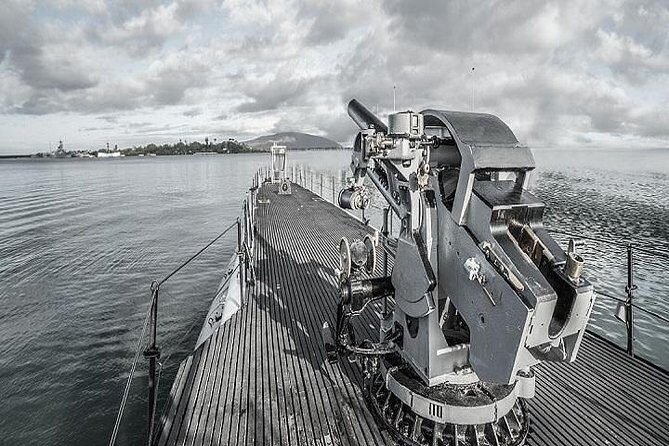 Battleships of WWII at Pearl Harbor from Big Island - USS Oklahoma Memorial on Ford Island: the quieter counterpoint