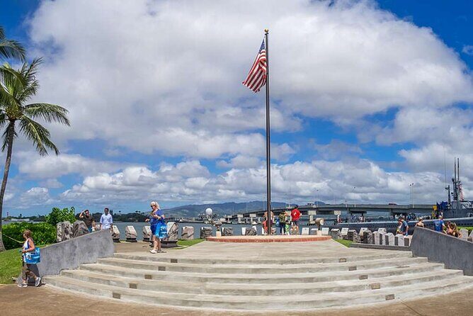 Deluxe Pearl Harbor, Arizona Memorial, and Visitor Center Tour - On the memorial itself: the wall, black tears, and staying respectful