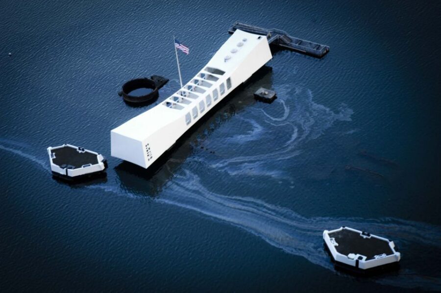 Oahu: USS Arizona Memorial Chief's Narrated Multimedia Tour - On the water: what you get if you reserved the boat ticket