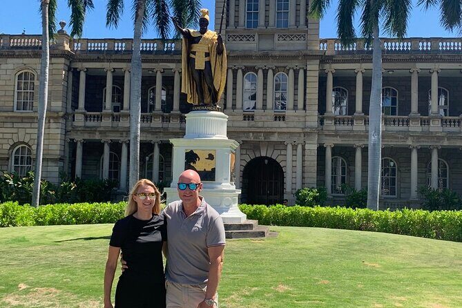 Pearl Harbor [Early Access], USS Arizona & Historic Honolulu Tour - Aloha Tower, Eternal Flame, and Hawaii State Capitol: Remembrance in Plain Sight